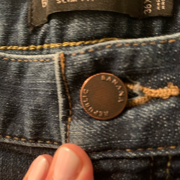 Banana Republic Rapid Movement Denim Women’s Straight Leg Slim Fit Jeans 36/32 - Picture 5 of 12